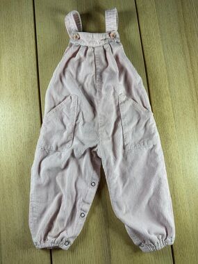 Pink vintage sears Corduroy Baby Overalls